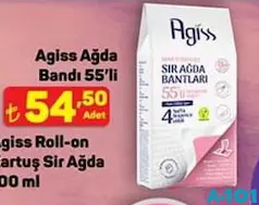 AGİSS AĞDA BANDI 55'Lİ fiyat ve kampanya bilgisi